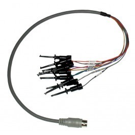 E/A-Kabel mit Prüfklemmen