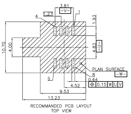 PCB-layout-SO8W-SMT-Socket