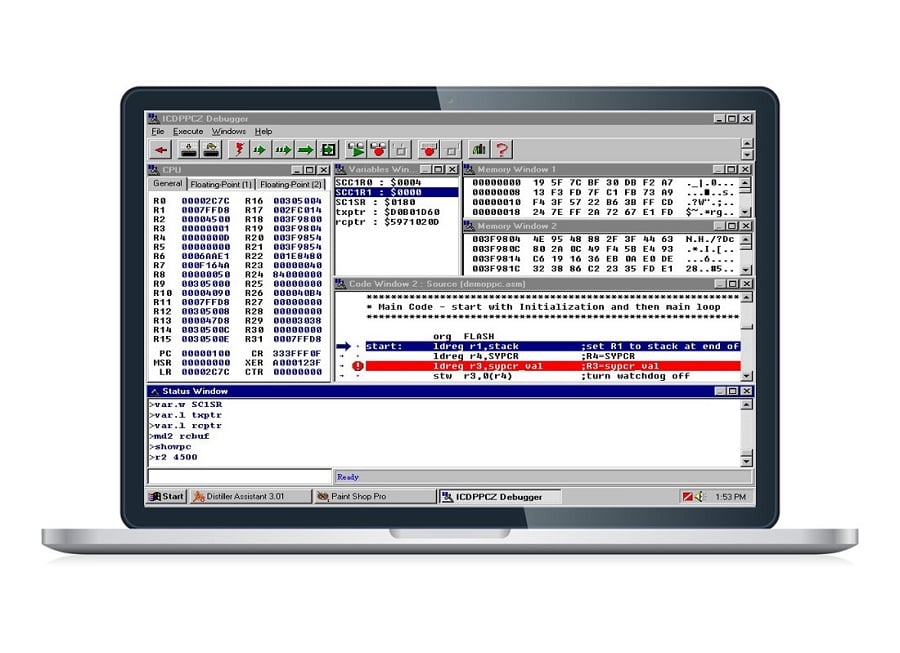PEmicro Debugger Software für MPC5xx/MPC8xx Prozessoren